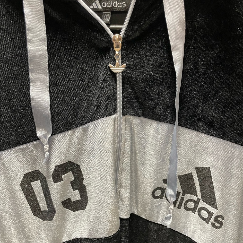 2XL Velour Adidas Hoodie